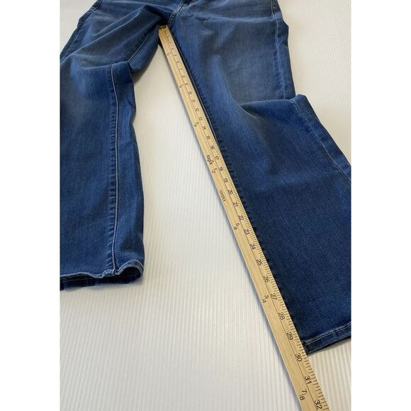 Levi's Curvy Bootcut Women's Mid Rise Blue Denim Jeans size 30x30 - Picture 6 of 10
